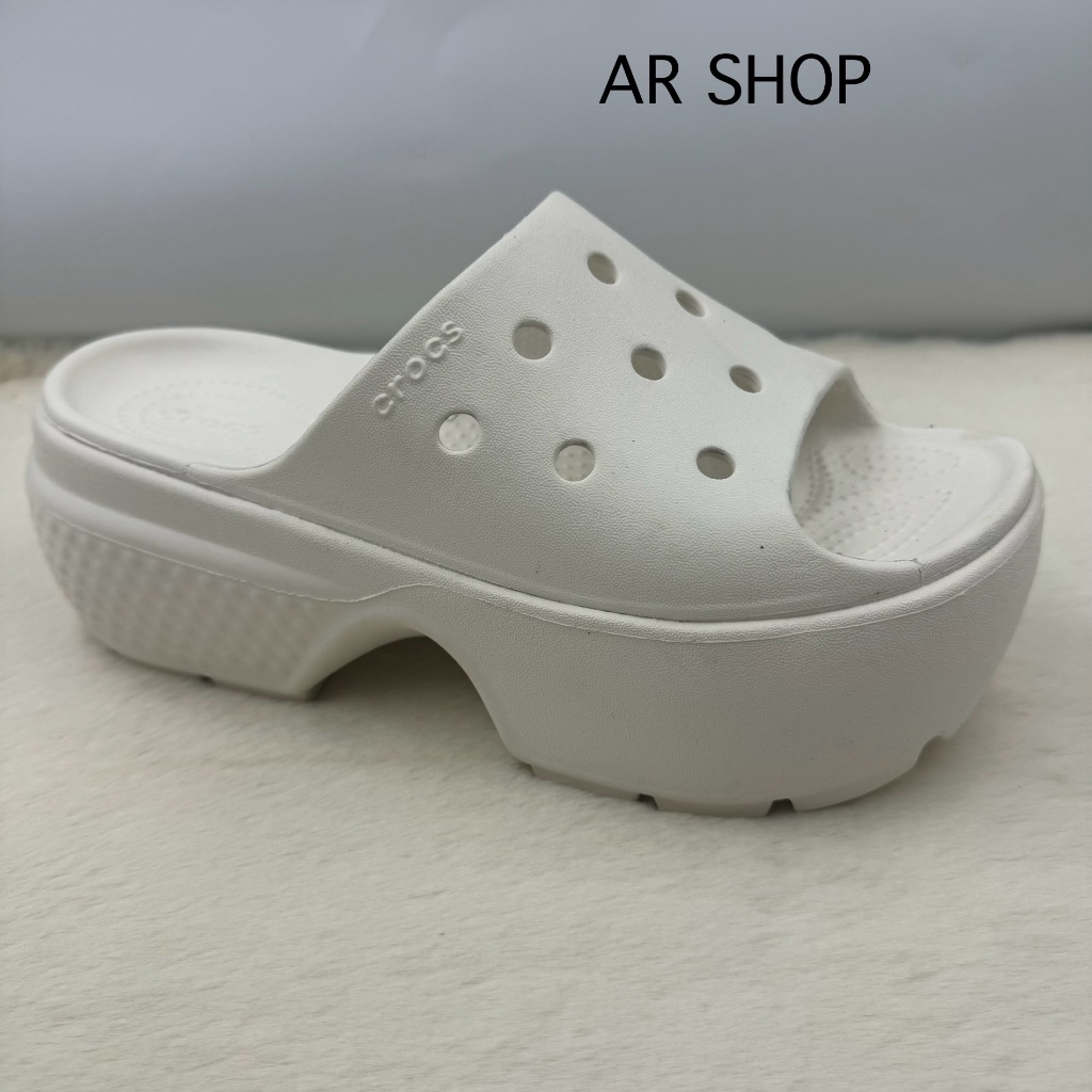 รองเท้า Crocs ส้นสูงแบบสวมสำหรับผู้หญิงสินค้าเข้าใหม่สวยทุกสีเลยค่ะ น้ำหนักเบานิ่มใส่สบายใส่สะดวกทั้งใส่และถอด ค่ะ