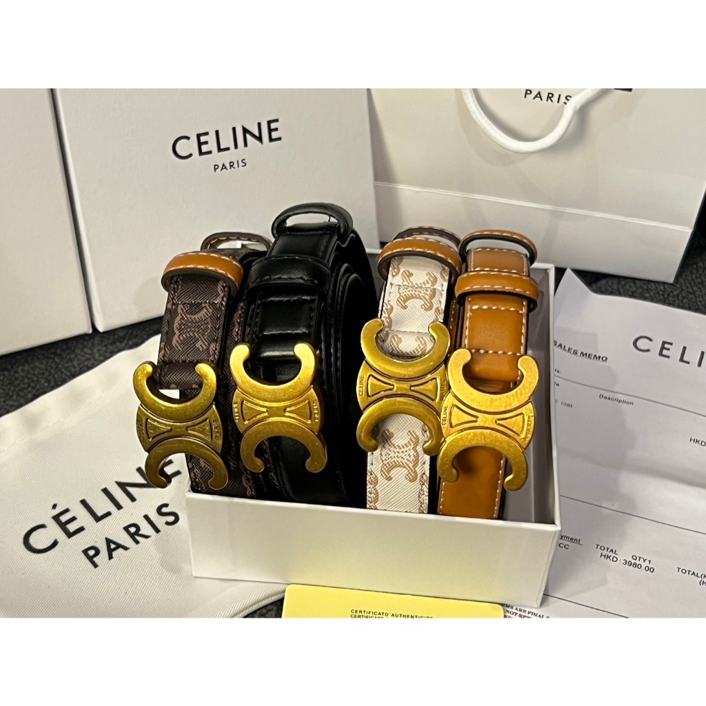 Belt ： 【พร้อมส่ง】เข็มขัดหนังวัวแท้ 100% 2.5 ซม. สําหรับผู้หญิง CL รุ่นฮิต