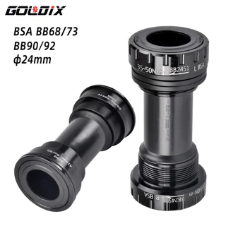 GOLDIX BB68 / BB92 ชุดกระโหลกสำหรับขาจาน จักรยานกระโหลกกลวง1.37/24มม. สำหรับจักรยานเสือภูเขา เสือหมอบ อะไหล่จักรยาน