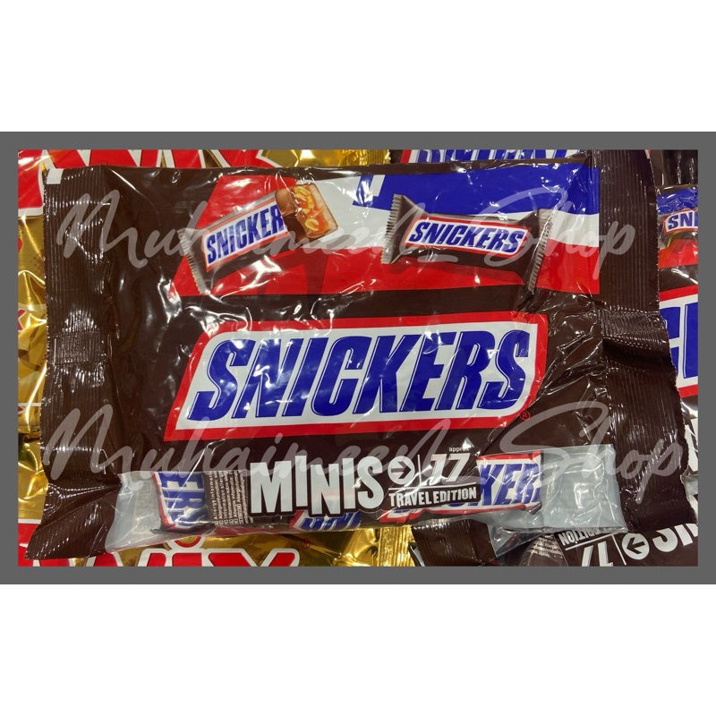 ช๊อกโกแลต Snickers minis 1 ถุง มี 17 ชิ้น