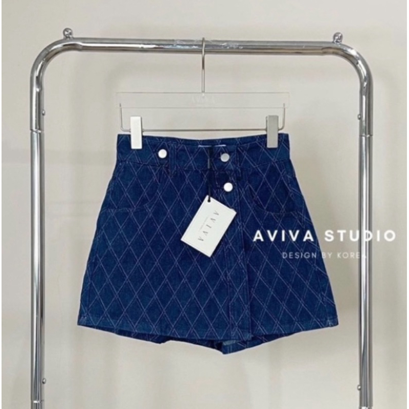 กระโปรง ป้าย AVIVA กระโปรงกางเกง ส่งต่อร้าน queensista shop