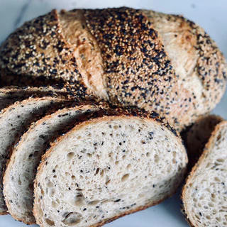 Sourdough Bread 🍞 ซาวโดว์ ขนมปังเพื่อสุขภาพ ยีสต์ธรรมชาติ เจ ไม่มีสารกันบูด #ใช้ยีสต์ธรรมชาติ