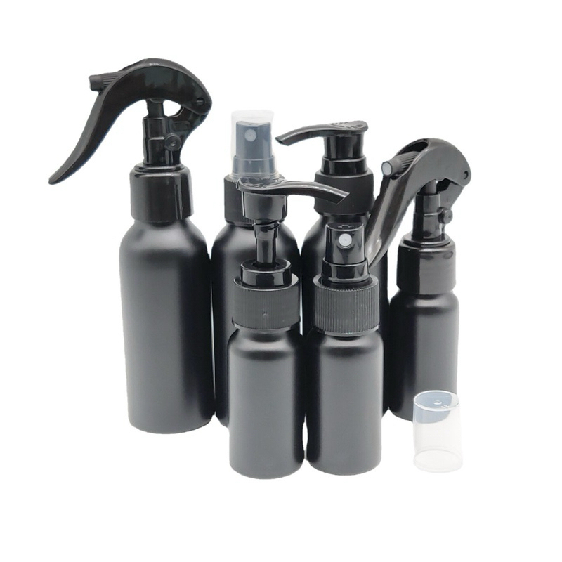 ขวดอลูมิเนียมดำ ฝาฟ็อกกี้ 50ml-250ml