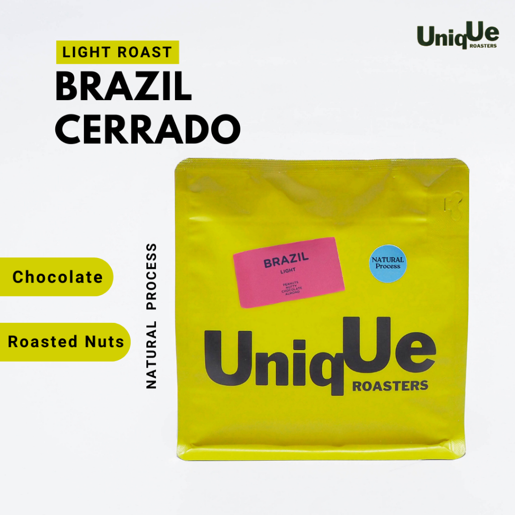 เมล็ดกาเเฟคั่ว บราซิล - Brazil Cerrado NY2 FC (คั่วอ่อน คั่วกลาง คั่วเข้ม) Single Origin 200g.