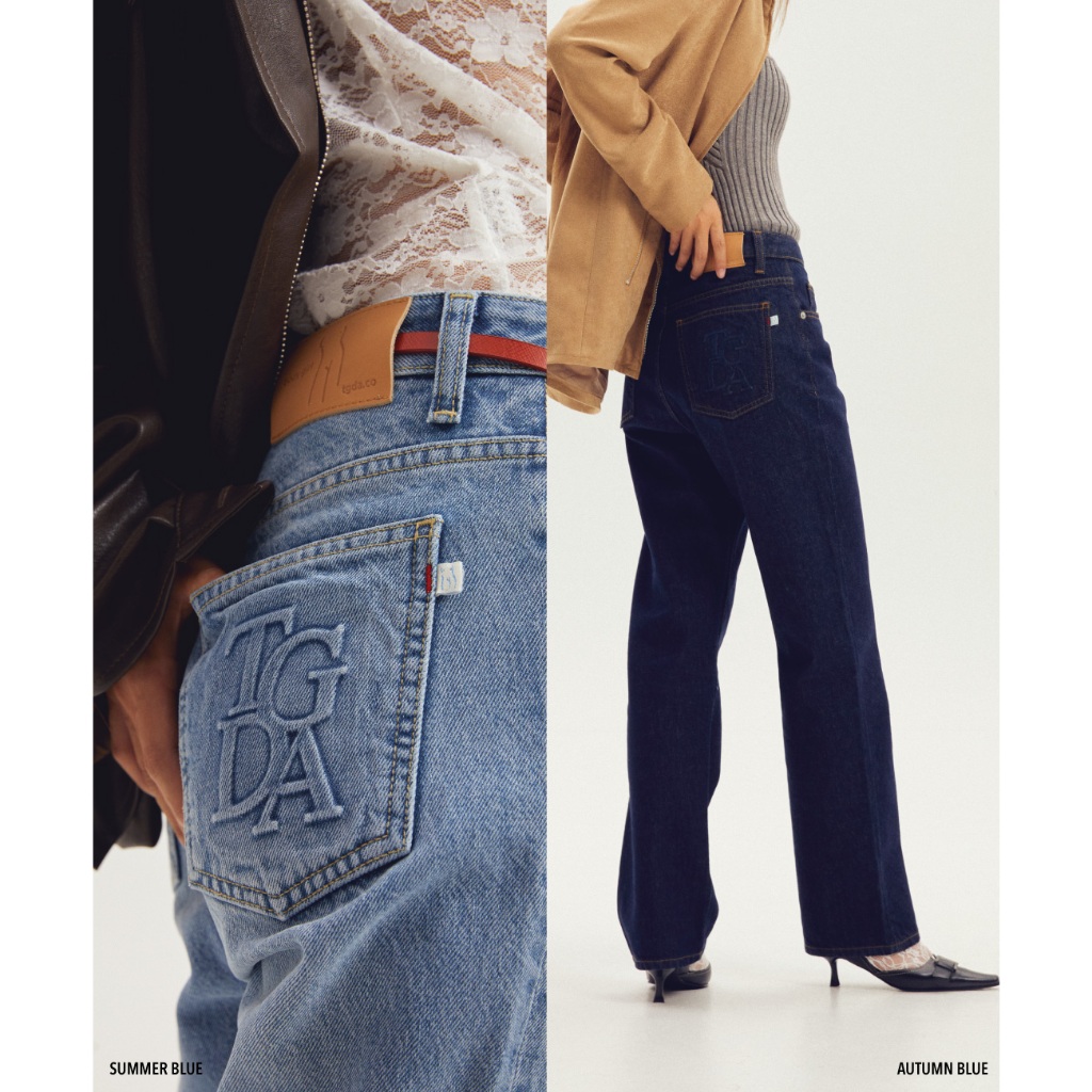 TGDA.CO - กางเกงยีนส์เอวกลาง Body Girl รุ่น Carsey Straight Jeans (พร้อมส่ง)