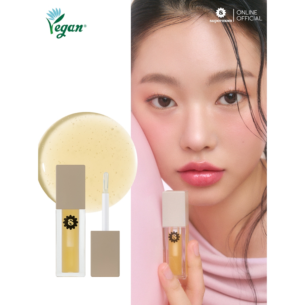 SUPERMOM l Honey Plumping Lip ลิปทรีตเม้นต์ บำรุงฝีปาก เนื้อออยล์ VEGAN ขนาด 4g