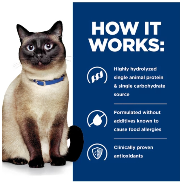 ( 12 กระป๋อง ) Hill’s z/d cat 5.5 oz สำหรับแมวโรคผิวหนังจากการแพ้อาหาร - รูปที่ 2