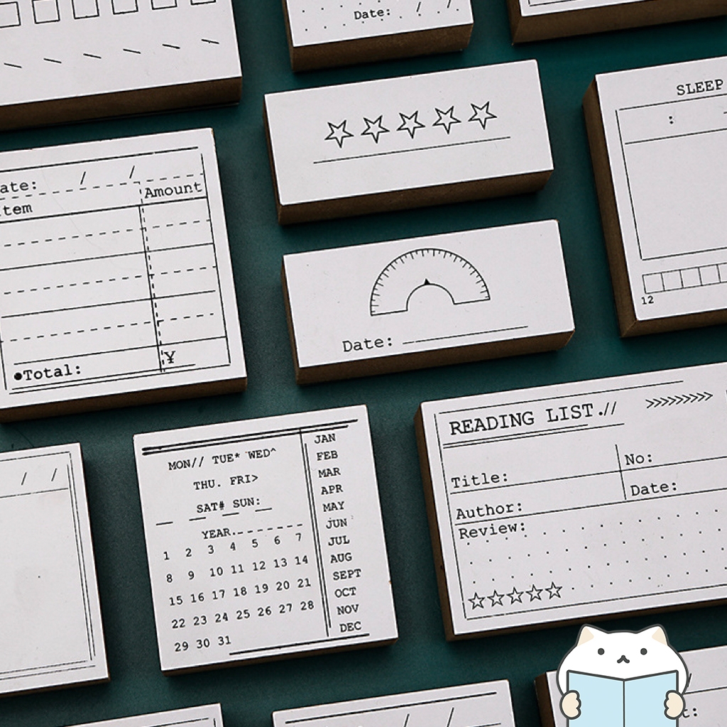 รีวิว ตรายางไม้ Beautiful Day สแตมป์แต่งแพลนเนอร์ DIY Bullet Journal
