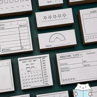 ตัวปั๊ม แต่งแพลนเนอร์ Beautiful Day ⭐️ Wooden Stamp Set - DI…