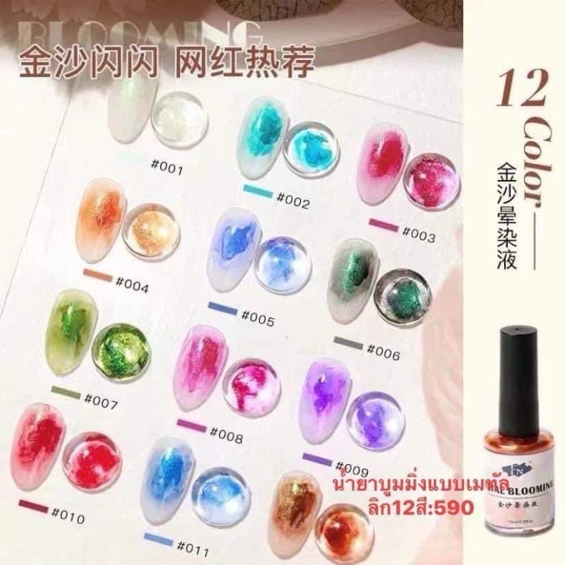 น้ำยามุ้งมิ้งทำลายหินอ่อนชุด 12 สี แบบอาโรล่า