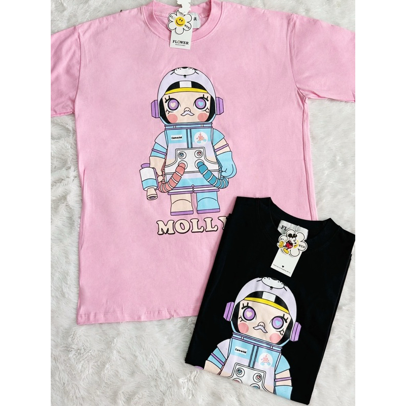 ◡̈ เสื้อป้ายFlower อก44-46“ /ลายมอลลี่แคร์แบร์