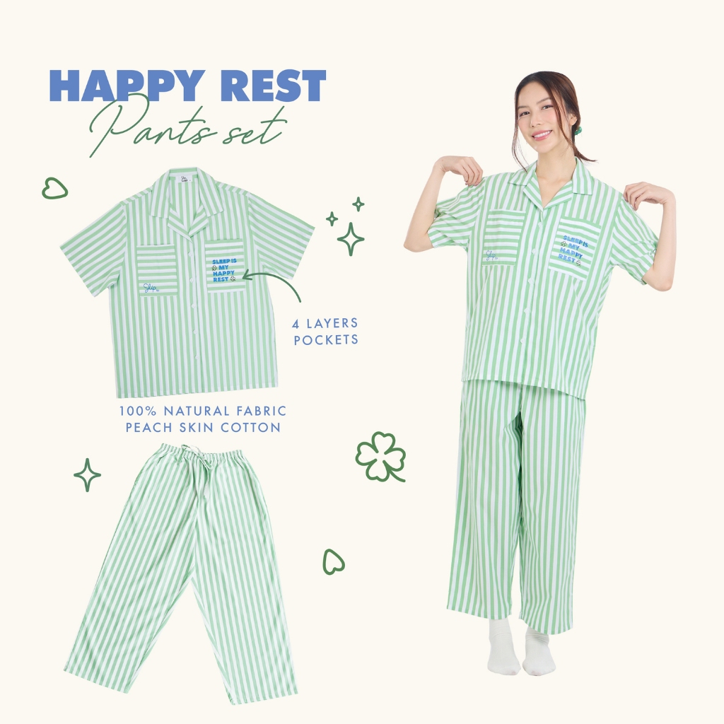 ชุดนอน Sleep is - Happy Rest Pants set