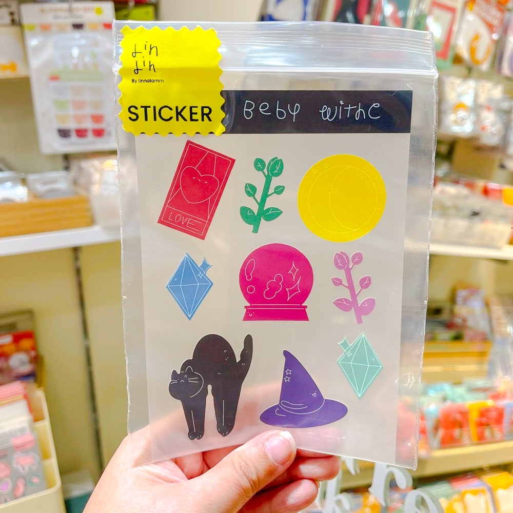 Sticker สติกเกอร์ Witch baby witch [LINNATAMM]