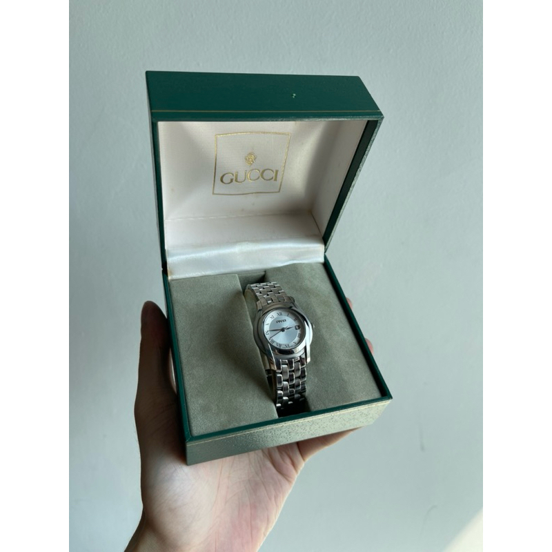 gucci 5500L watch stainless steel