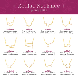 Petite Zodiac Necklace สร้อยคอชาร์มราศี
