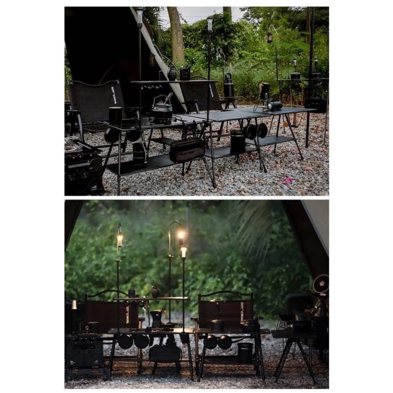 โต๊ะแค้ม KooTIL table และที่แขวนของสายเบา สายโซโลโต๊ะกลม แค้มปิ้ง เดินป่า