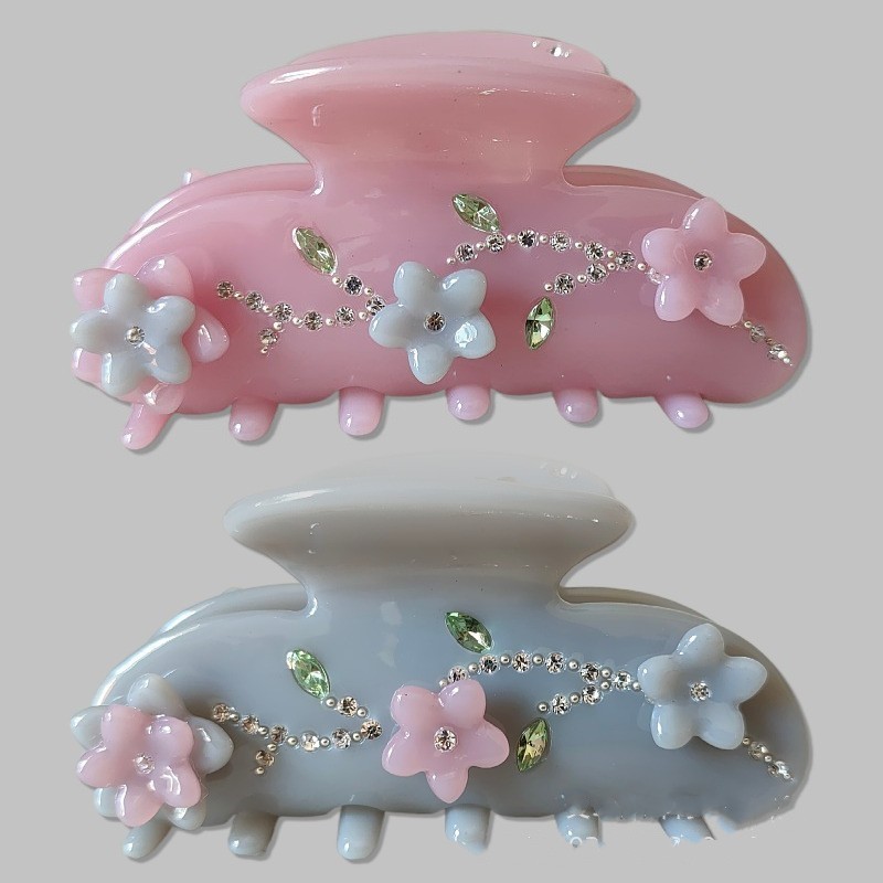 Jolie🌸 | Colorful flower diamond hair clips กิ๊บหนีบผม กิ๊บลายดอกไม้