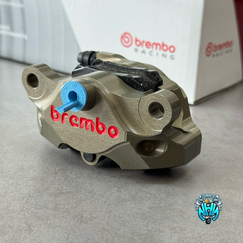 Brembo ปั้มเบรค ปั้มด้วง CNC สีชา 2 pot ของแท้ 💯ใช้ได้กับ เวสป้าทุกรุ่น