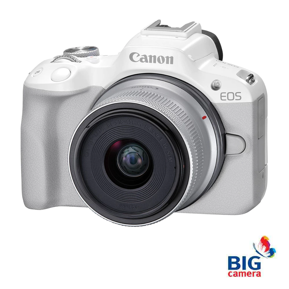 Canon EOS R50-RF-S18-45MM-white