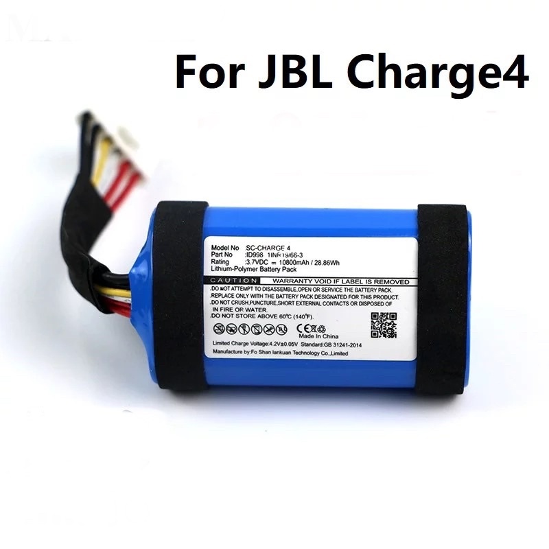 Battery Charge 4 4J 4BLK CHARGE4BLUAM.เหมาะกับJBL ID998 1INR19 JBLแบตเตอรี่shockwave4