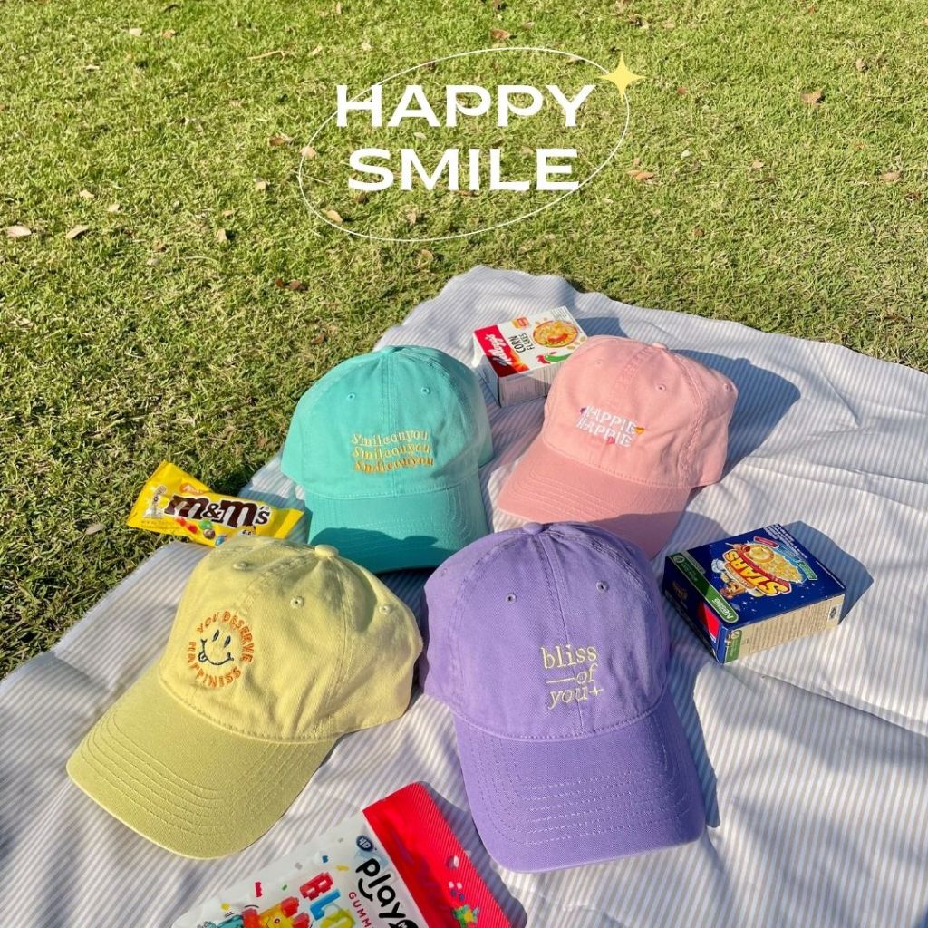 หมวกแก๊ป Happy Smile by asissy.club