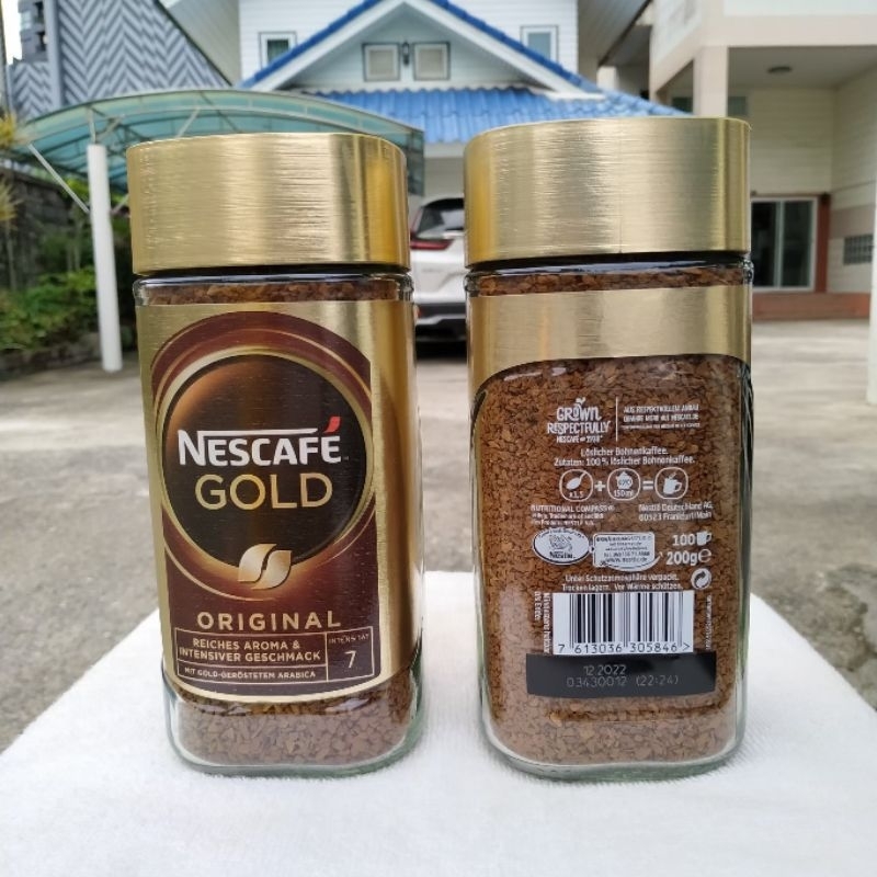 [ 1 ขวด ] ☕6 กาแฟ Das Original New Package Nescafe gold Das Original เนสกาแฟ ขวด 200g เยอรมัน