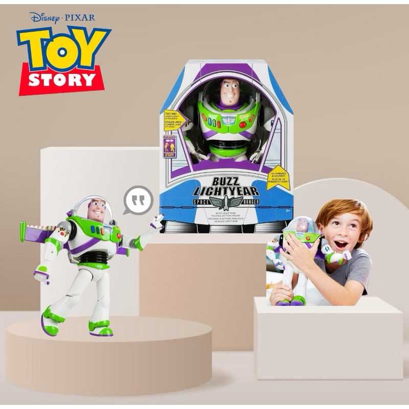 Toy Story Disney Advanced Talking Buzz Lightyear Action Figure 12'' ของแท้💯%%