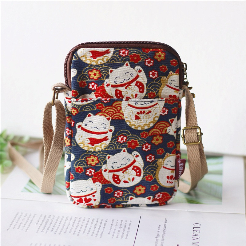 พร้อมส่ง!! กระเป๋าสะพายข้าง ขนาด18x13x2cm. ใส่มือถือ ใส่เงิน ใส่สตางค์ ใส่บัตร