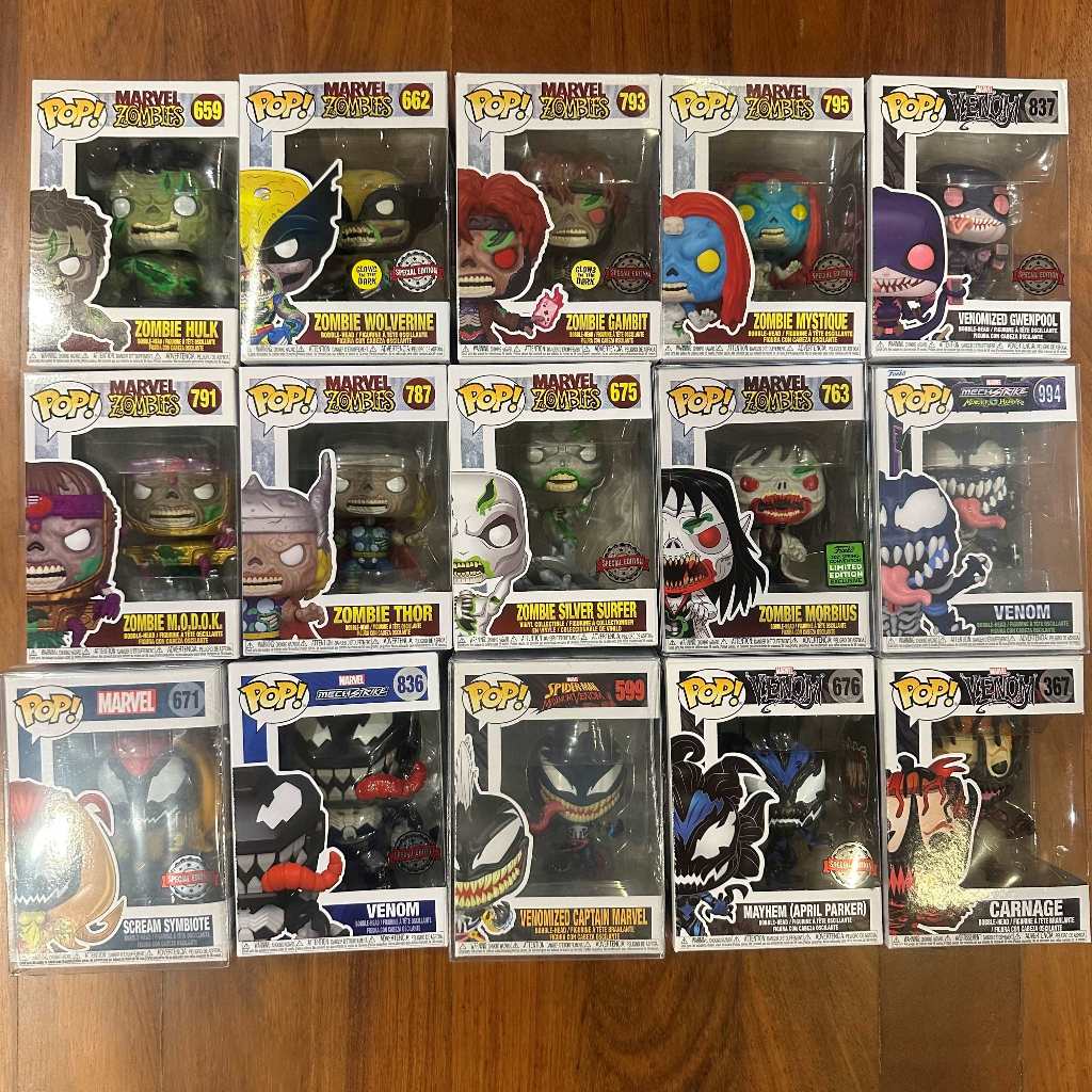[FUNKO POP SALE!!] LOT 3 MARVEL Venom Spider-man Zombies Thor Wolverine  ของแท้