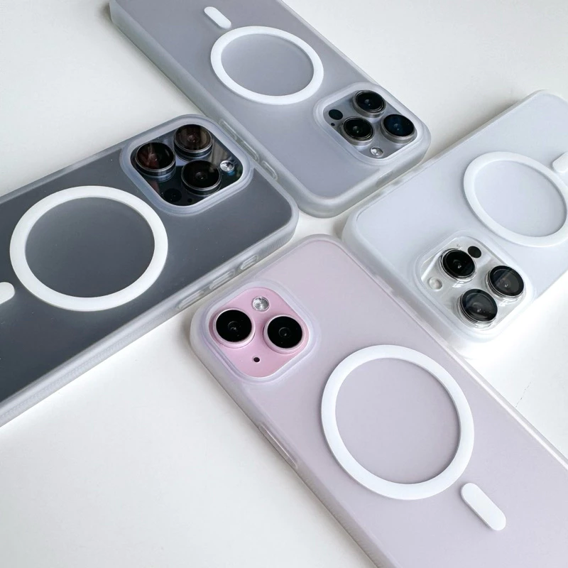 [i17] พร้อมส่ง🔋T13S185 Premium เคสใสหลังขุ่น เคสชาร์จไร้สายงานดี🧲 เคสแม่เหล็ก สำหรับ iPhone เคสไอโฟน 16Plus,17Air,17Pm