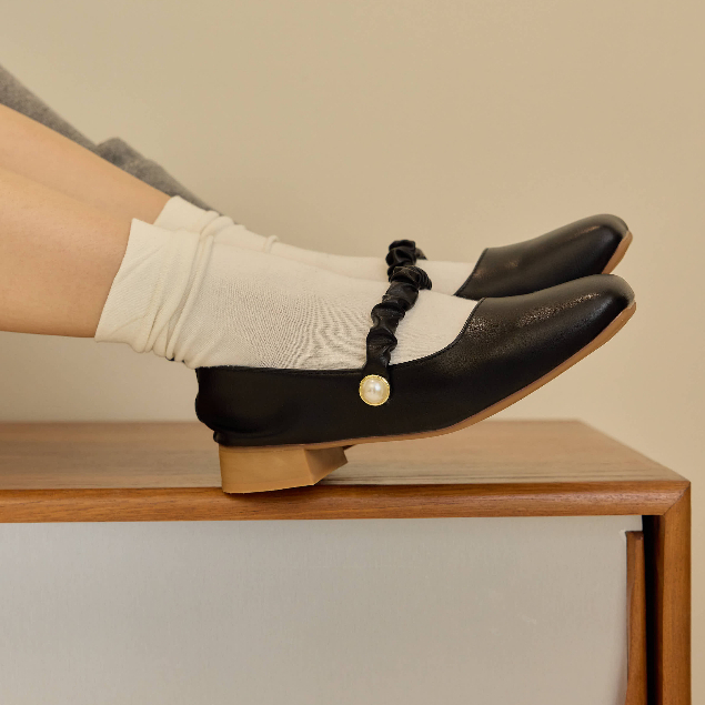 Gordinary Bonnie แมรี่เจนมุก Size 36-40 *เท้าอวบต้องเพิ่มไซส์ค่ะ (668-12)