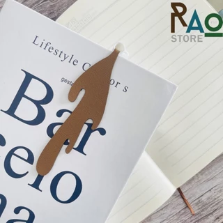 RAO Store ที่คั่นหนังสือรูปแก้วกาแฟหก Spilled Coffee Bookmark ลายมินิมอล น่ารัก