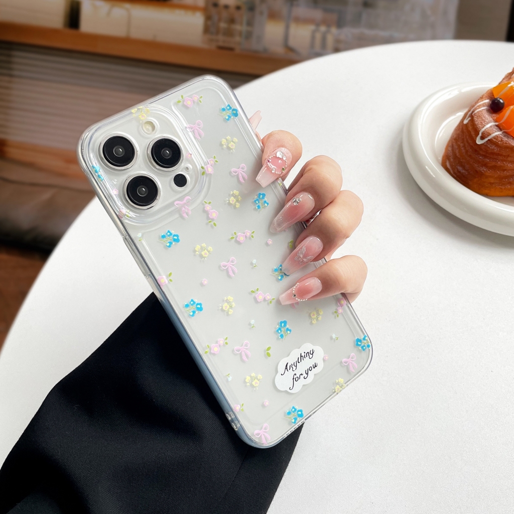 เคสใสนิ่ม ลายสกรีนการ์ตูน สำหรับ iPhone 14 pro max 11 15 12 13 OPPO A53 A58 A57 A18 A15 VIVO Y20 Y21 SAMSUNG A14 A23 A25