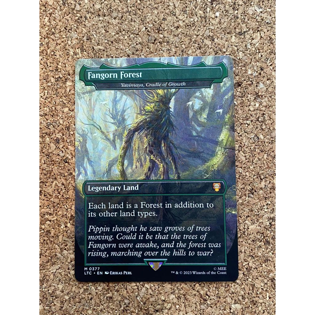 MtG Single Card: Fangorn Forest (Yavimaya, Cradle of Growth) boarderless