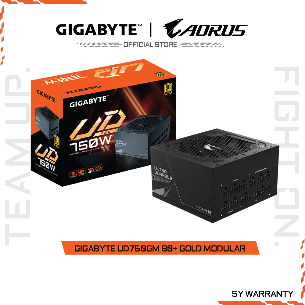 GIGABYTE UD750GM 80+ GOLD POWER SUPPLY MODULAR (GP-UD750GM)
