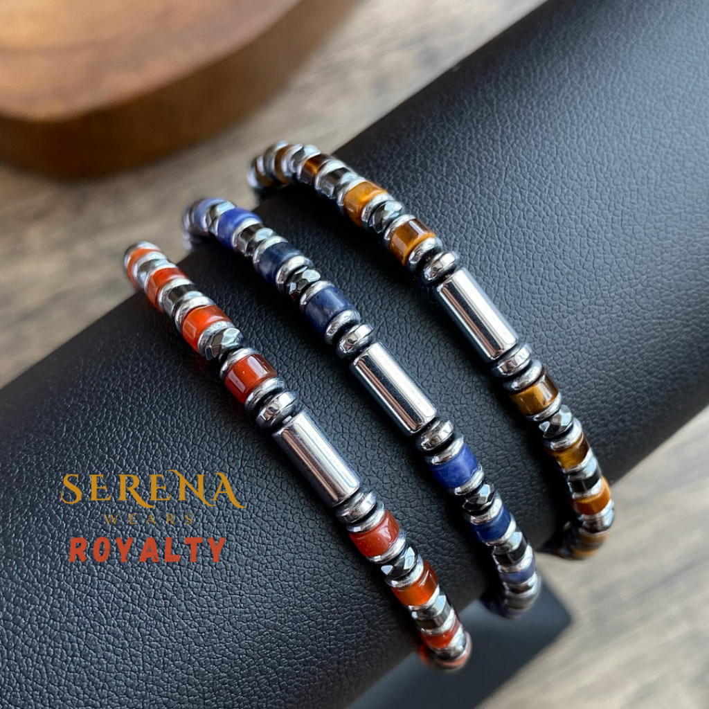 SERENA x ROYALTY ✨กำไลหินธรรมชาติแท้ Tiger’s Eye / Sodalite / Carnelian (Natural Stone Bracelet)
