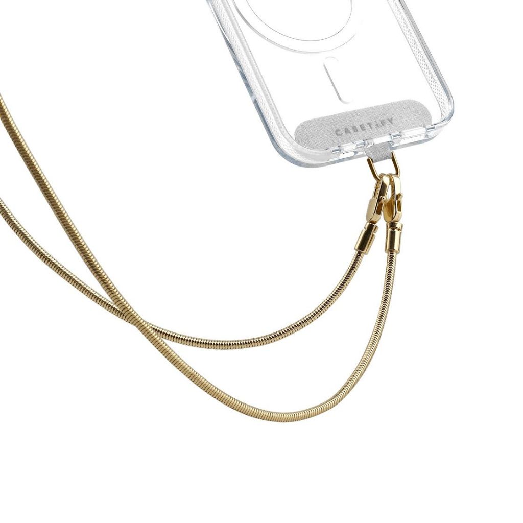 CASETiFY Snake Chain Cross-body Strap - Gold (126cm/49.6in) สายลูกโซ่แบบสะพายข้าง