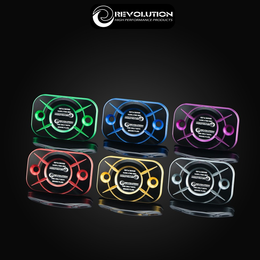 ฝาปิดกระปุกดิสเบรคหน้า ทูโทน ( ราคาต่อ 1 ชิ้น ) REVOLUTION PG-1 / NMAX155 2016-2024 / AEROX155 2017-2024