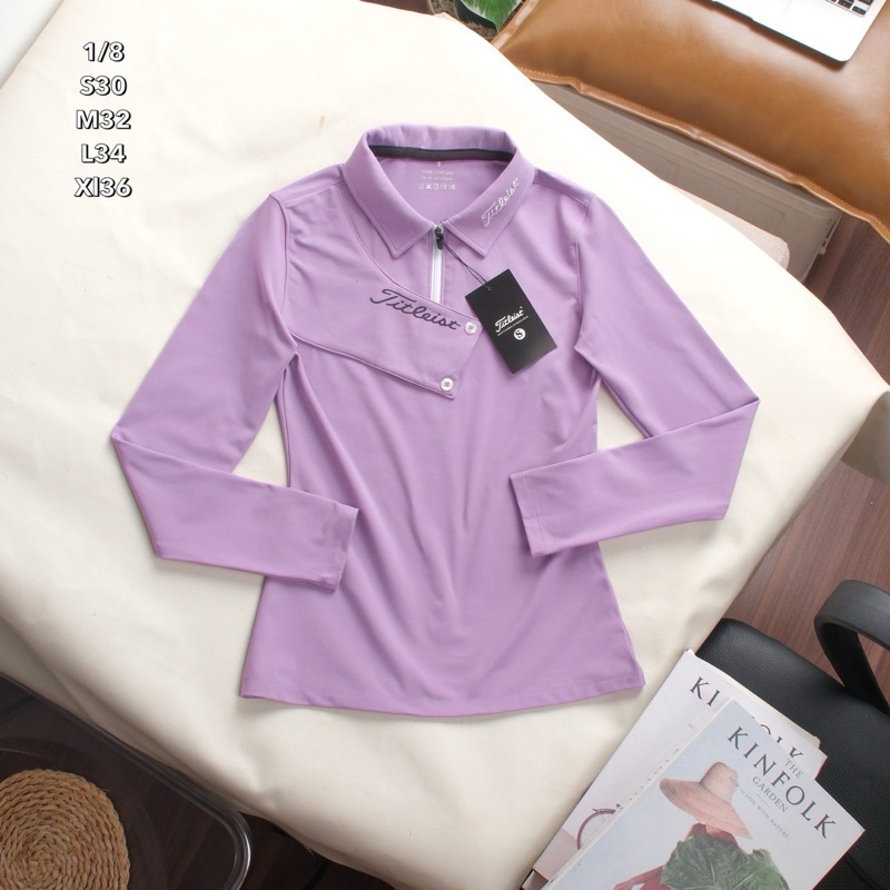 เสือโปโลผู้หญิง คอปกแขนยาว polo woman TL01