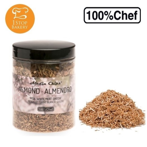 100% Chef 10/0054 Aladin Chips Almond Tree 80 g./ไม้รมควันสำหรับประกอบอาหาร