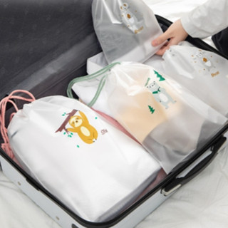 (มี 3 ไซต์) ถุงใส่รองเท้าแบบหูรูด ถุงพลาสติกหูรูด ถุงจัดระเบ…