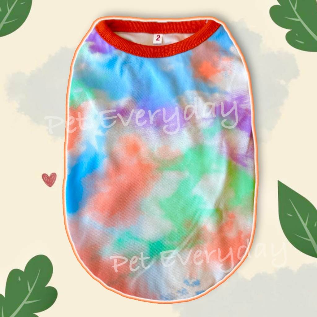 ส่งฟรี เสื้อมัดย้อม มีไซส์สุนัขพันธุ์ใหญ่ กล้ามsummer รูปที่ 5