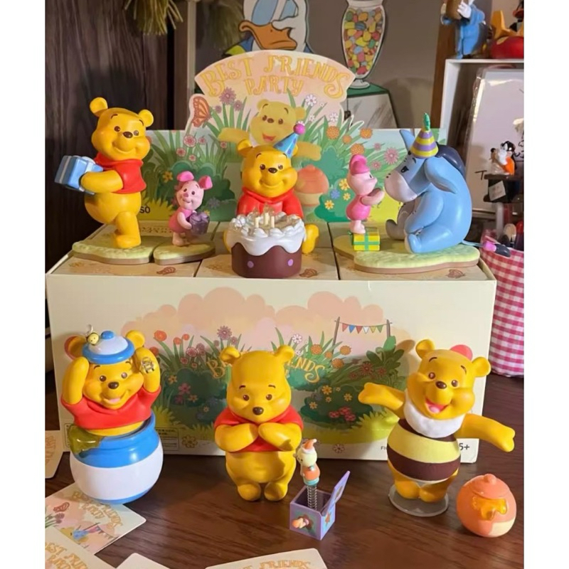 🌼พร้อมส่ง🇹🇭🌸กล่องสุ่ม โมเดลหมีพู Winnie The Pooh Best Friend Party