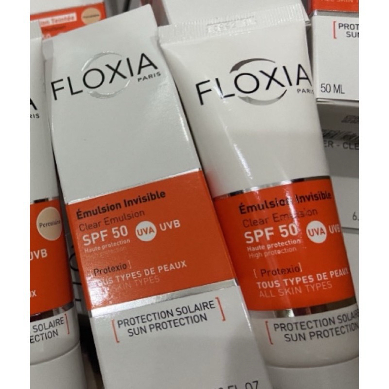 ครีมกันแดด+บำรุงประสิทธิภาพสูง เป็นสิว/เด็ก/ผิวแพ้ง่ายใช้ได้ ISISPHARMA และFLOXIA SPF50**ดรักสโตร์ไอ