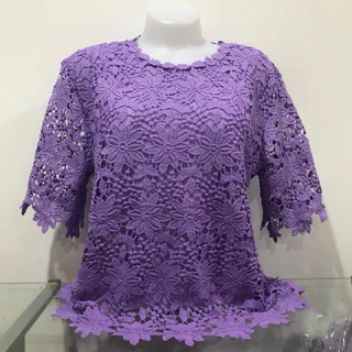 พร้อมส่ง🌺เสื้อลูกไม้รอบอก46-48นิ้ว#เสื้อใส่เที่ยว#เสื้อออกงาน#มี15สีให้เลือกค่ะ