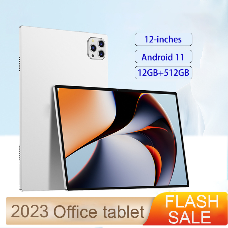 2024 แท็บเล็ต สเปคแท้100% Tablet 12inch 5G แท็บเล็ต รองรับ2ซิม WiFi แกะ12GB รอม512GB แท็บเล็ตราคาถูก