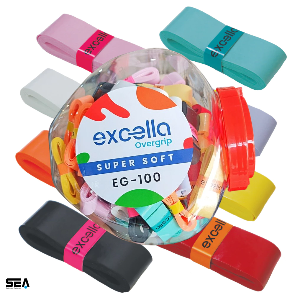 EXCELLA กริปพันด้ามญี่ปุ่น รุ่น EG-100 (หนา 0.70 mm) นุ่ม นิ่ม น่ารักฉ่ำ ไม้แบด เทนนิส สควอช