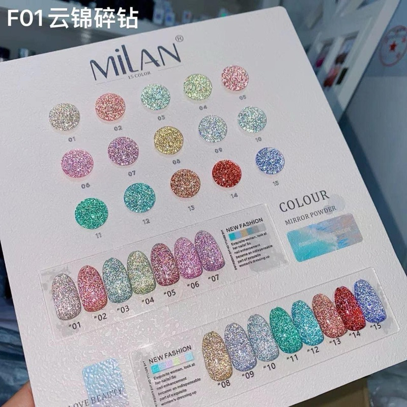 Milan flash 15 สี สีแฟลช สีเจล เล็บเจล