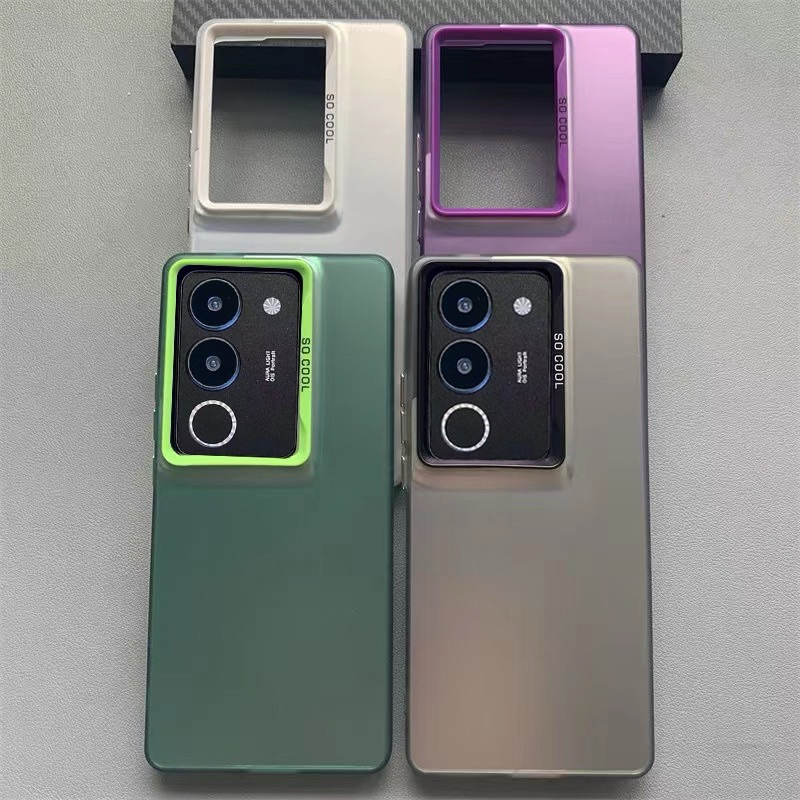 เคสSo cool รุ่น VIVO V30(5G)/V30Pro So cool (มี5สี)!ตรงรุ่น! สีพื้นแบบเงา เปิดกล้องขอบนิ่มหลังแข็ง สินค้าพร้อมส่งในไทย