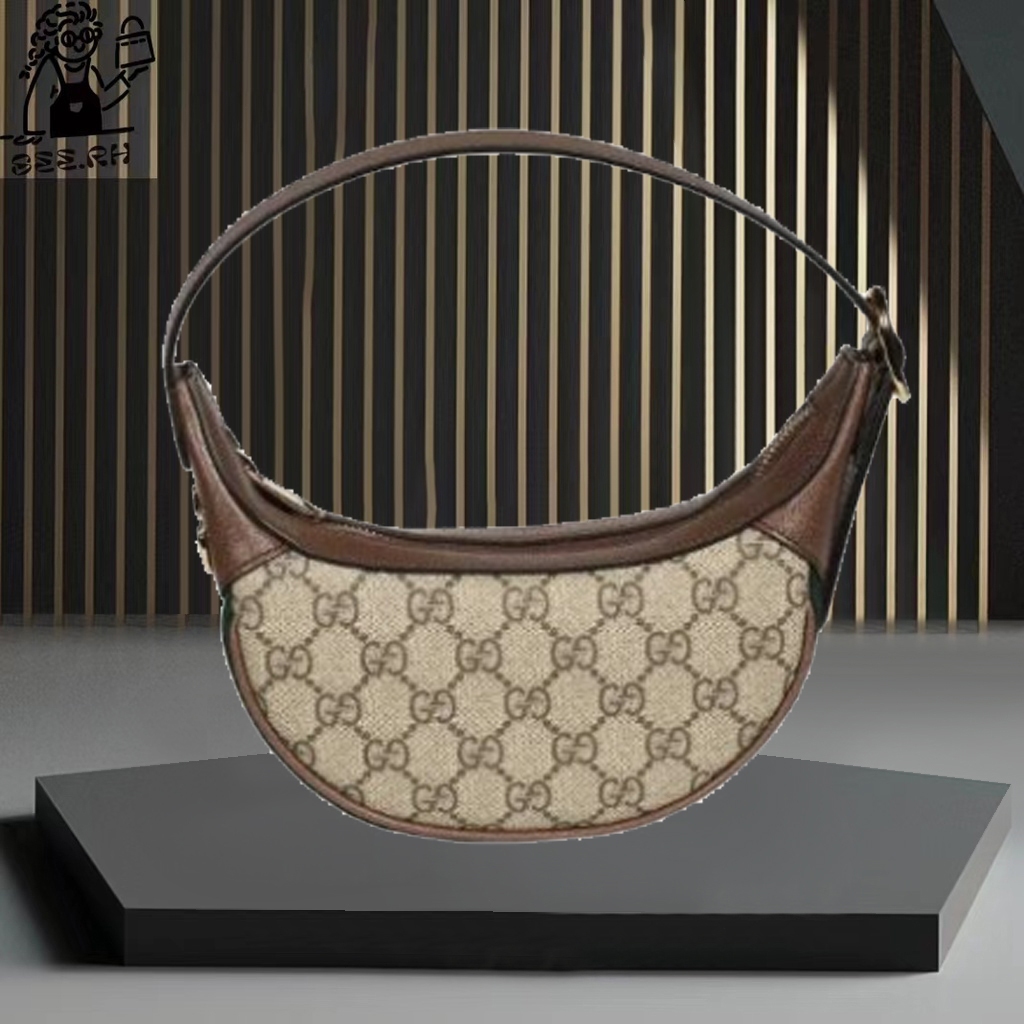 👜กระเป๋าถือ Gucci Ophidia Mini Bag GG Supreme Canvas ของแท้ 100%